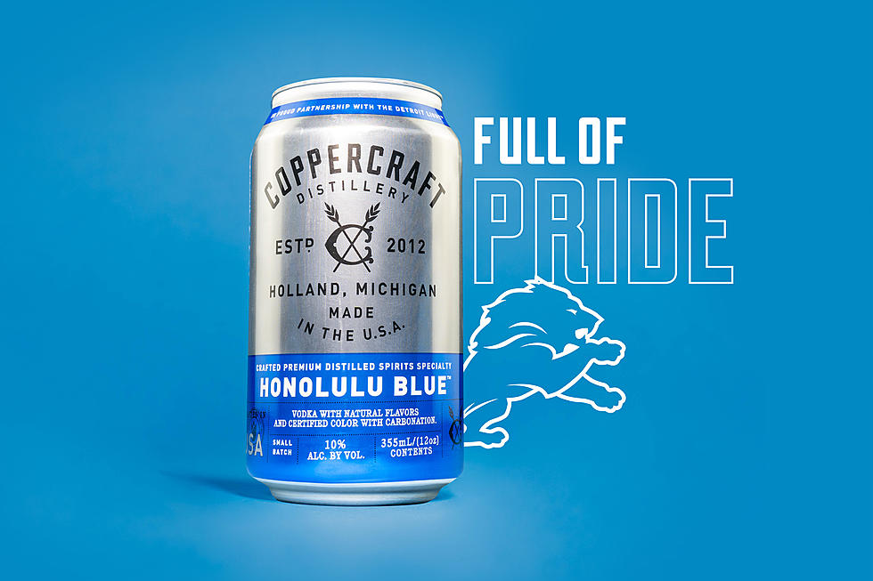 West MI Distillery Partners With Detroit Lions on Honolulu Blue Canned Cocktail