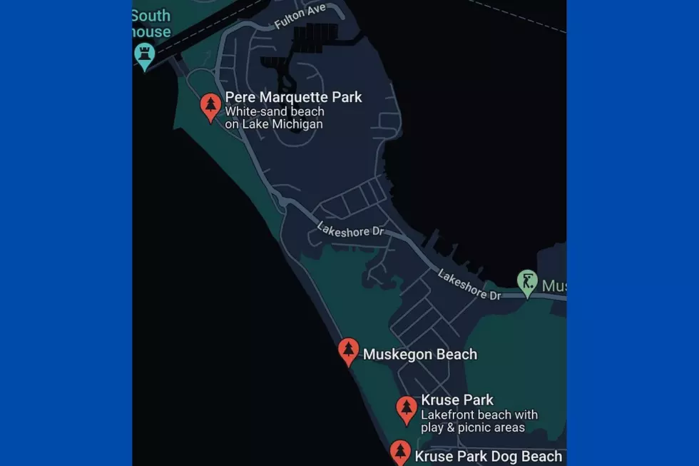 Google - Muskegon Beach Map