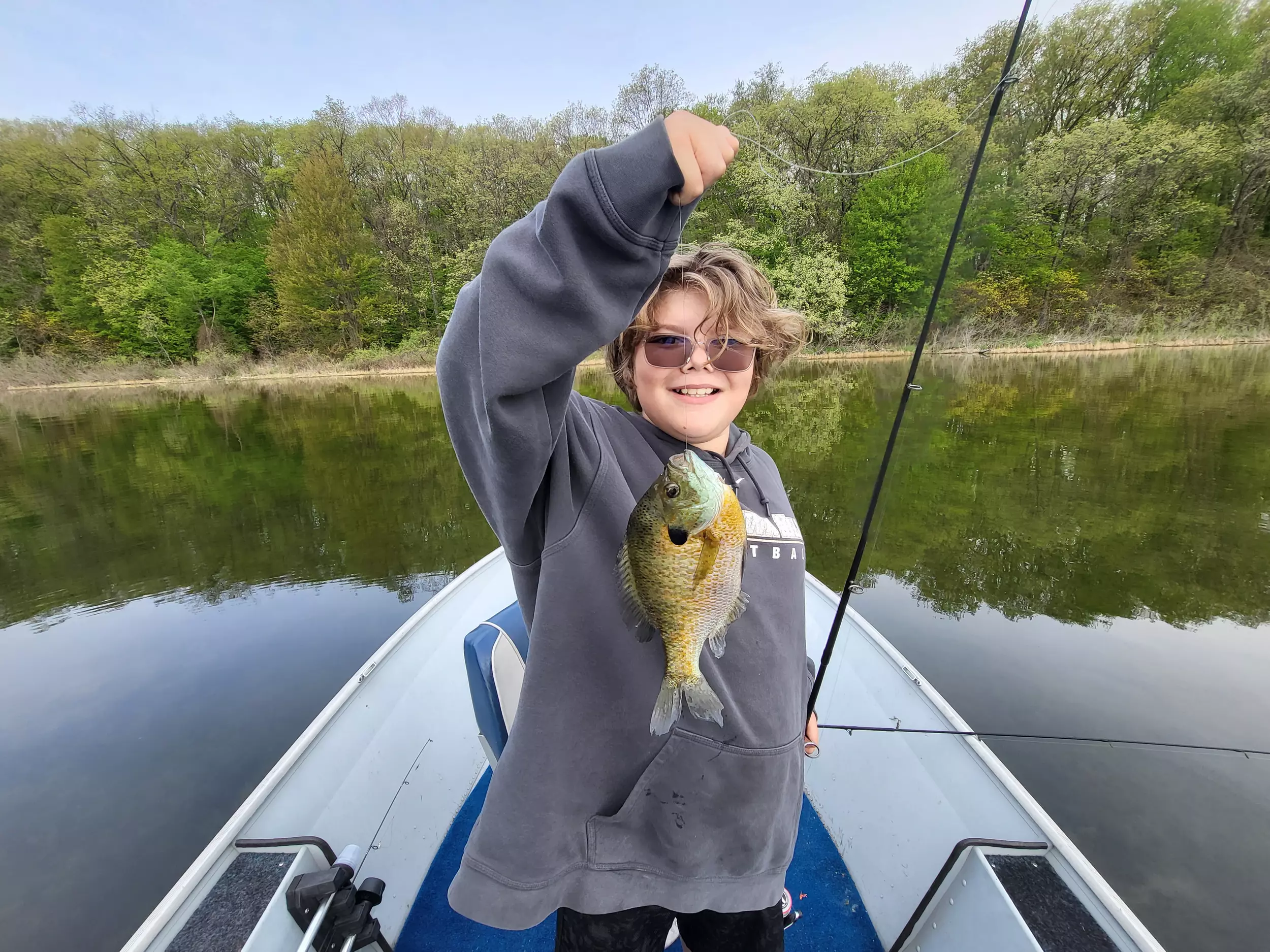 FLY FISHING for HUGE Bluegill!!! CATCH, CLEAN and COOK! ( This