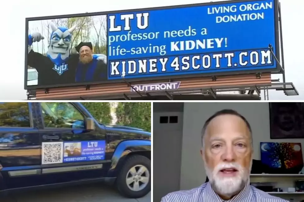 Michigan Professor Puts Up Billboard in a Creative Way To Find Kidney