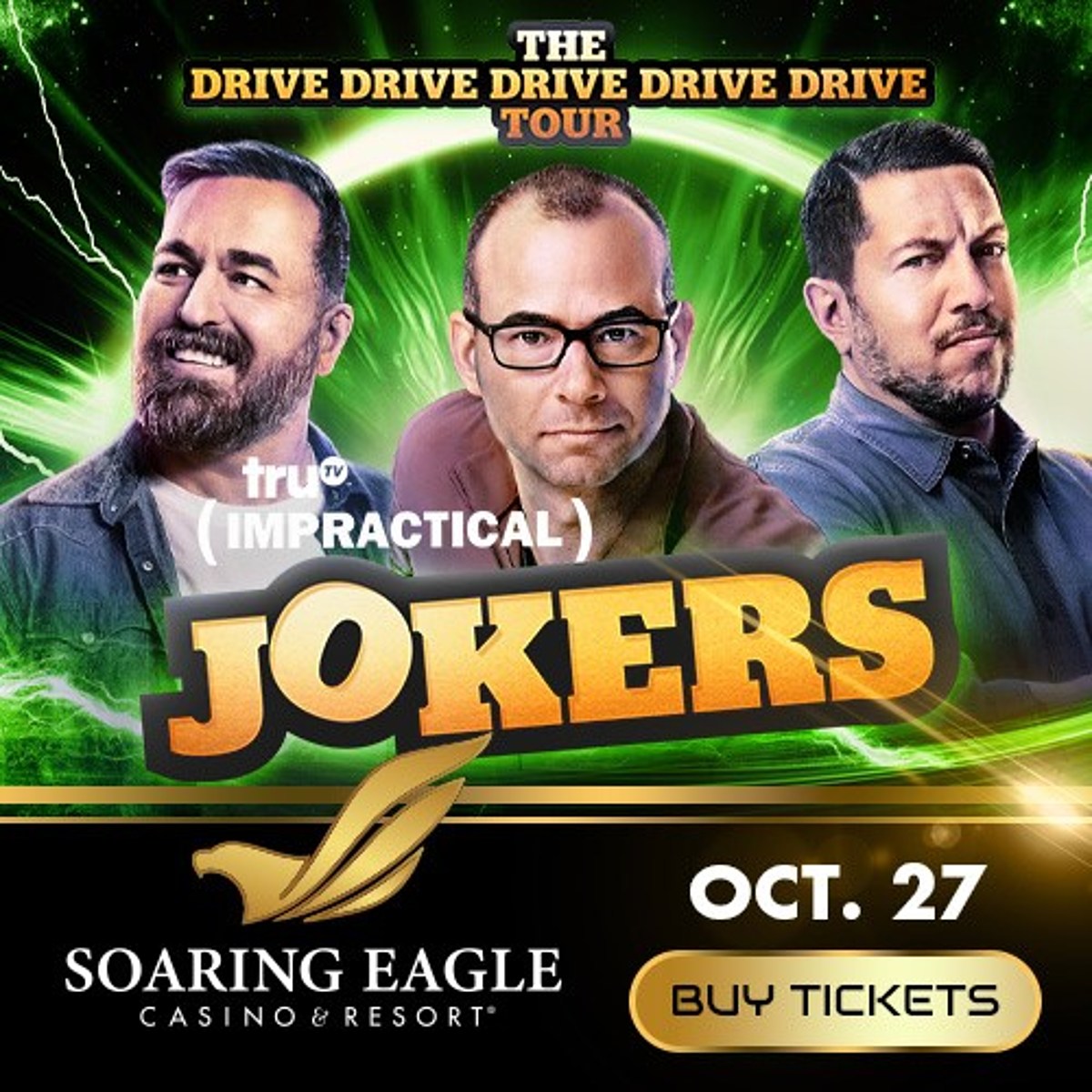 impractical jokers tour soaring eagle casino