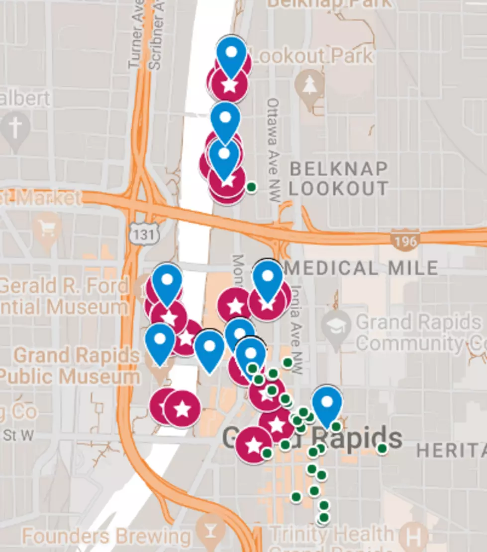 Map of all events and art installations around the Festival.