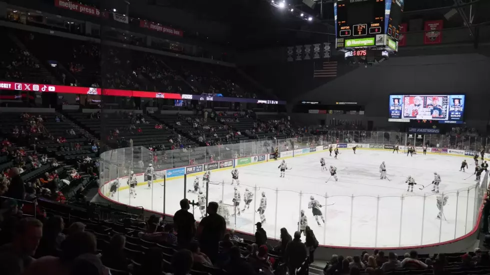Van Andel Arena during a Grand Rapids Griffins hockey game.