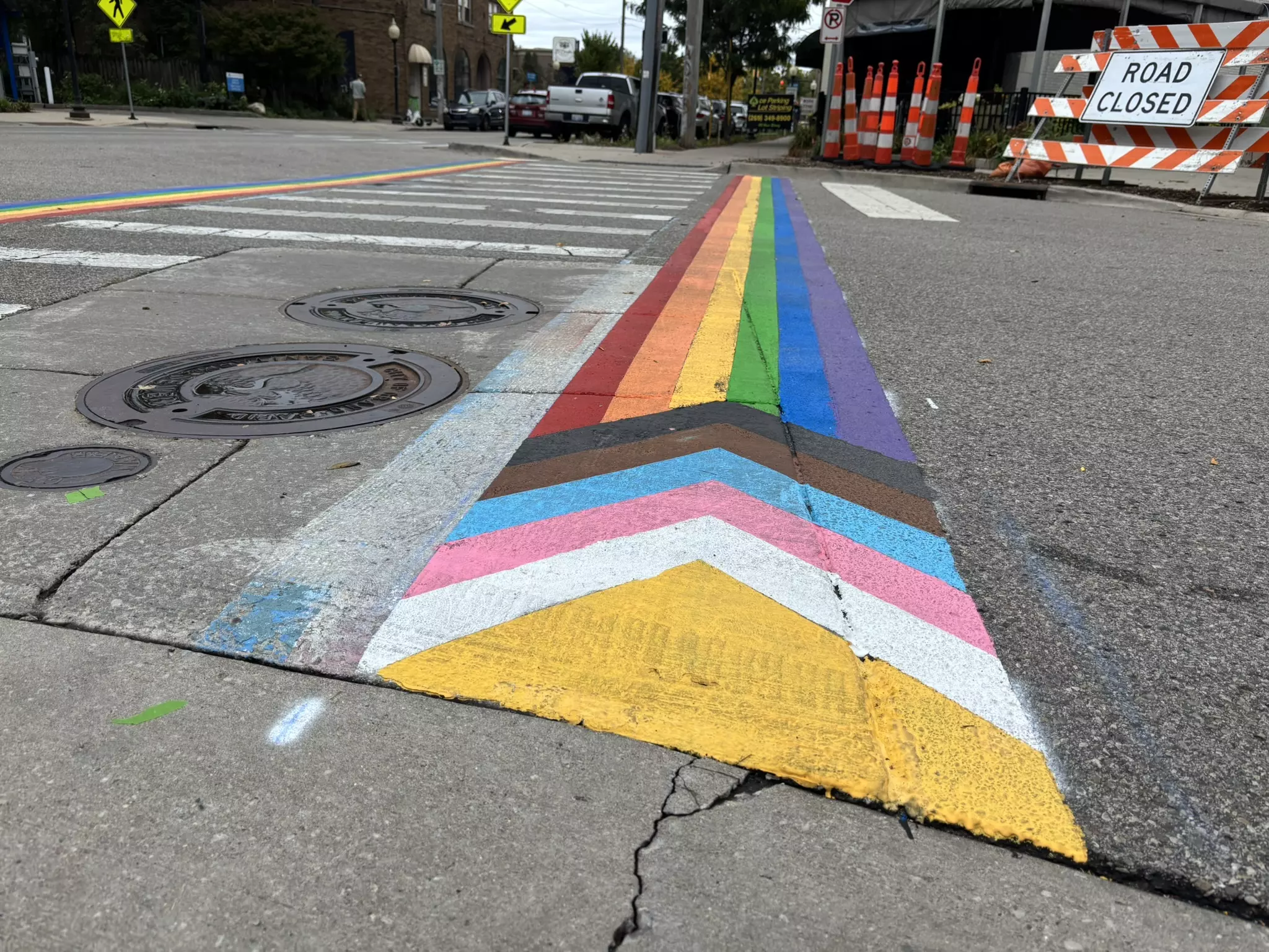 Eastown's Pride Crosswalk in Grand Rapids Gets Major Refresh
