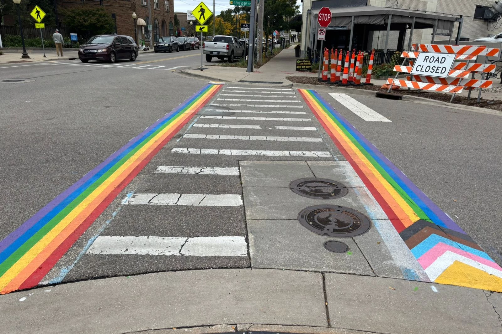 Eastown's Pride Crosswalk in Grand Rapids Gets Major Refresh