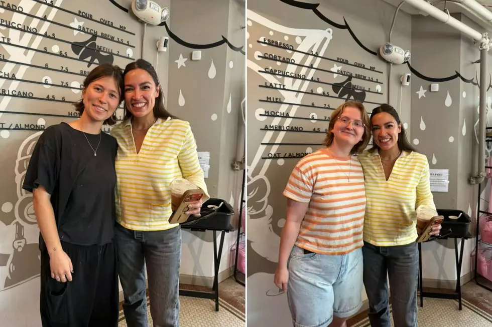 Alexandria Ocasio-Cortez Stops At Grand Rapids Coffee Shop