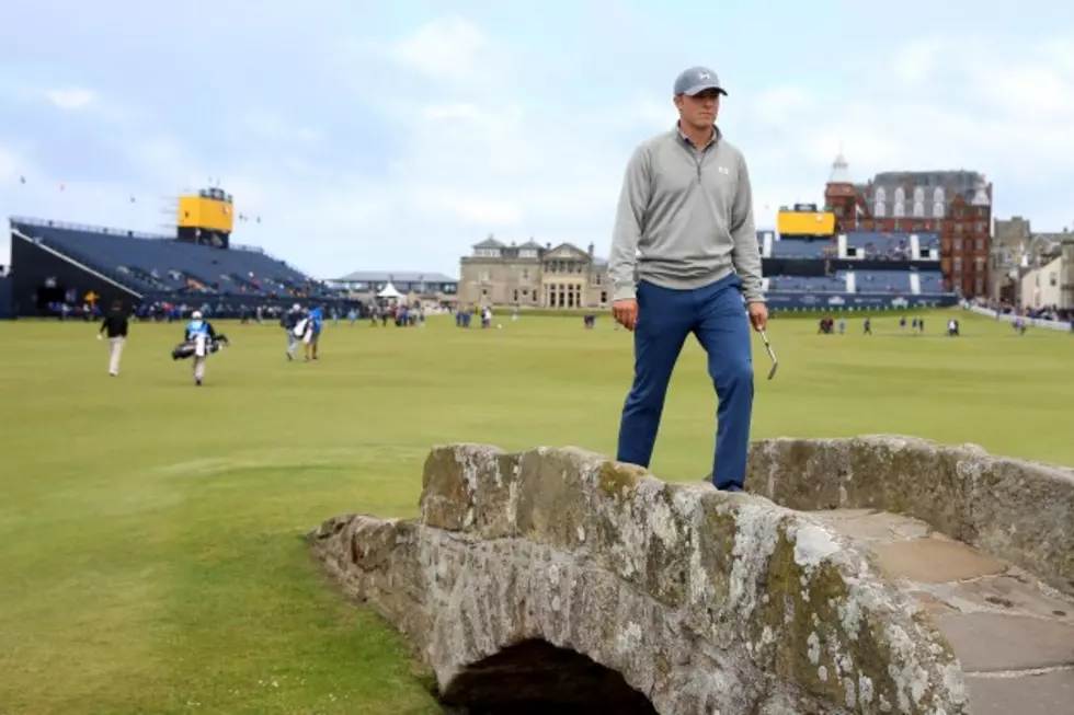 The Latest: Spieth begins quest for history at British Open