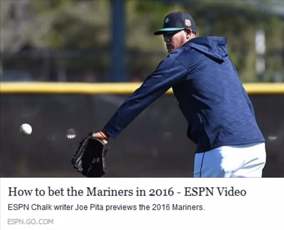 ESPN Chalk’s Joe Peta Takes the Over on Mariners Win Total of 82.5, And Then Some!  [VIDEO]
