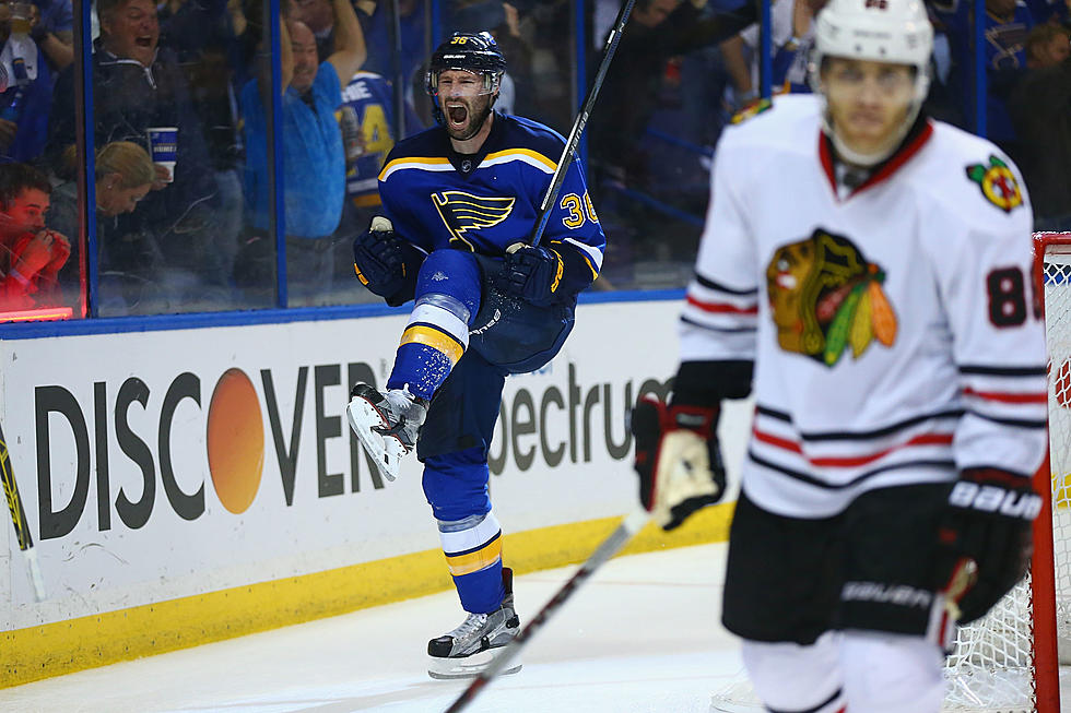 Brouwer Puts Blues Over Top and Knocks Out Blackhawks