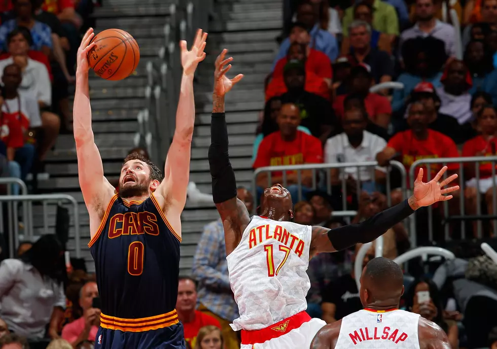 Love, James Lead Cavs to Another Sweep, 100-99 Over Hawks