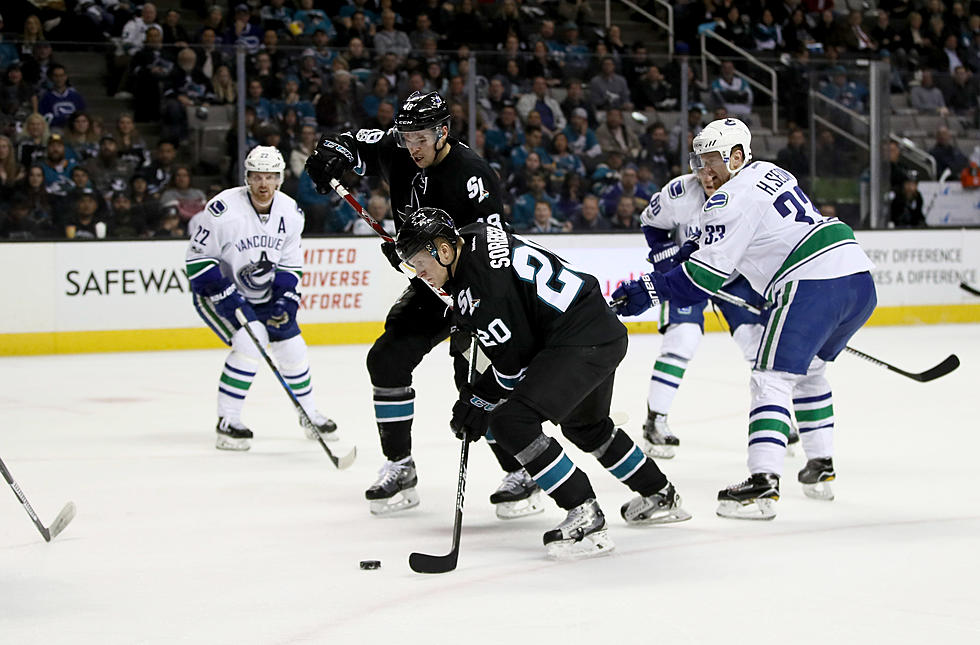 Sorensen’s 1st NHL Goal Helps Sharks Beat Canucks 3-1