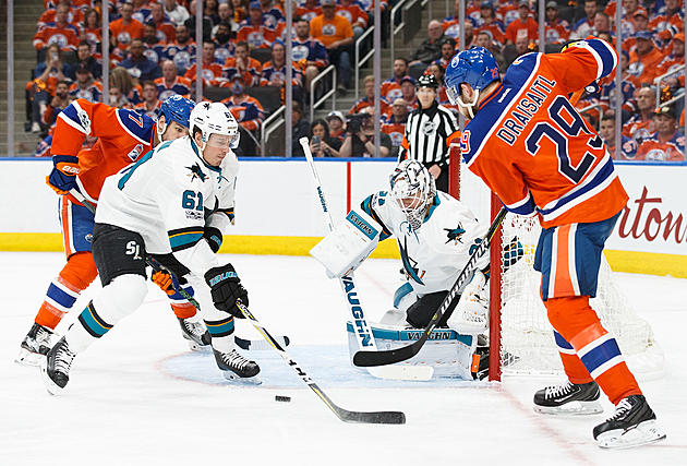 Desharnais Scores Late in OT to Lift Oilers Over Sharks, 4-3