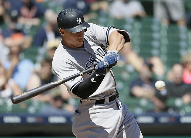 Judge Sets Doubleheader K Record as Yanks and Tigers Split