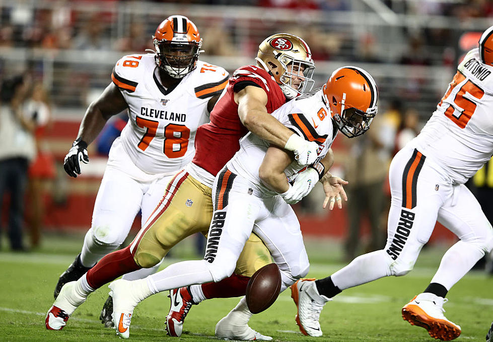 49ers Stay Perfect, Dominate Mayfield, Browns in 31-3 Win