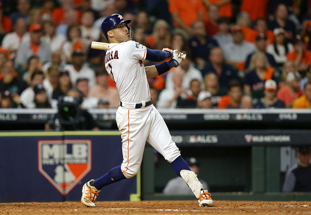 Carlos Correa hit a leadoff home run in the 11th inning that lifted the Hou...
