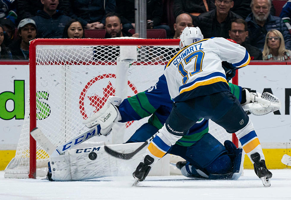 Schwartz Finishes 3-on-0 to Lift Blues Over Canucks in OT