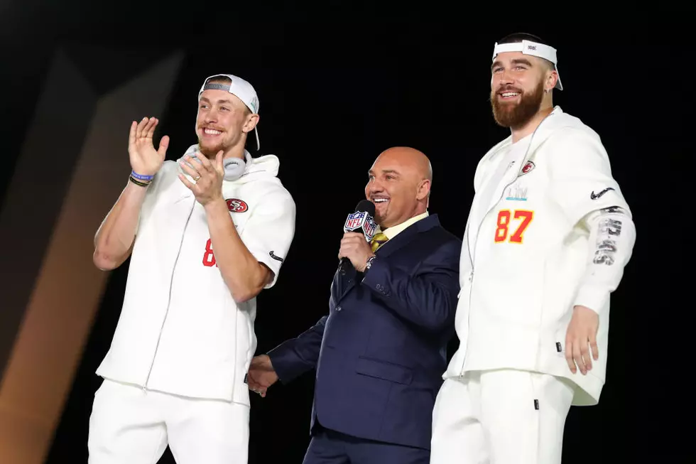 Fun-loving TEs Kelce, Kittle the Life of Super Bowl Party