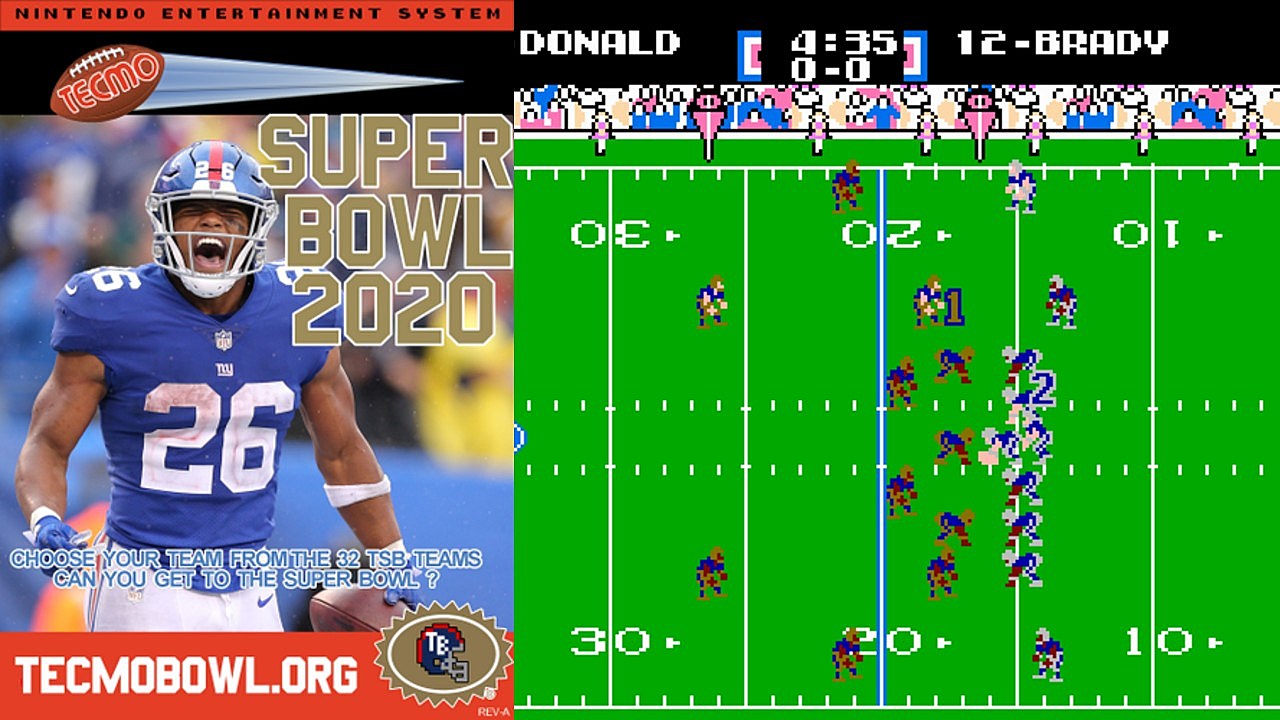 Tecmo Super Bowl 2020, an Update of a Classic NES Game, Playable Right Now