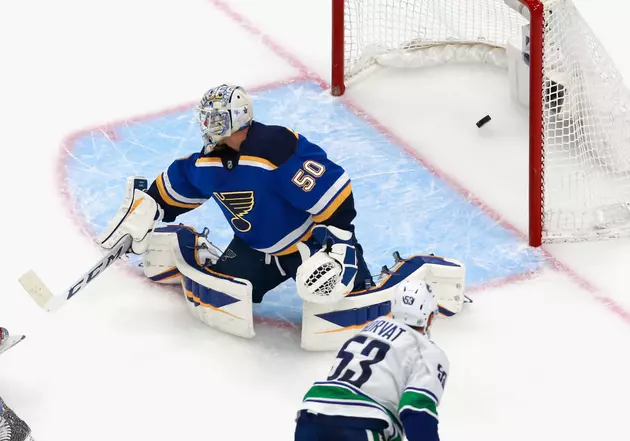 Horvat Scores Twice, Canucks Beat Blues 5-2 in Series Opener