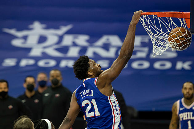 Embiid Scores 45, Mathias Wins it for 76ers in OT on 3
