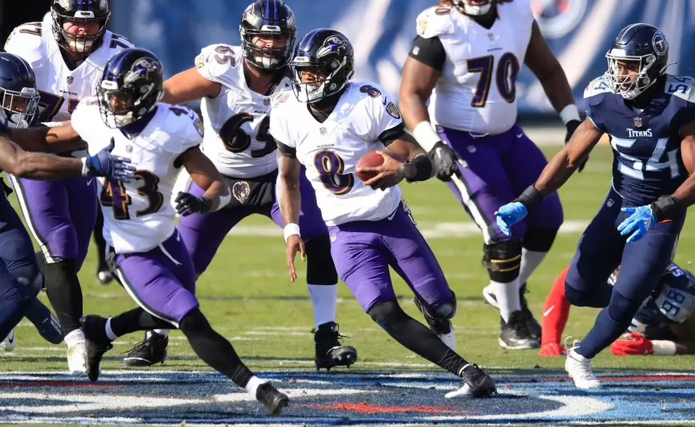 Lamar Winless No More, Leads Ravens to 20-13 Win Over Titans