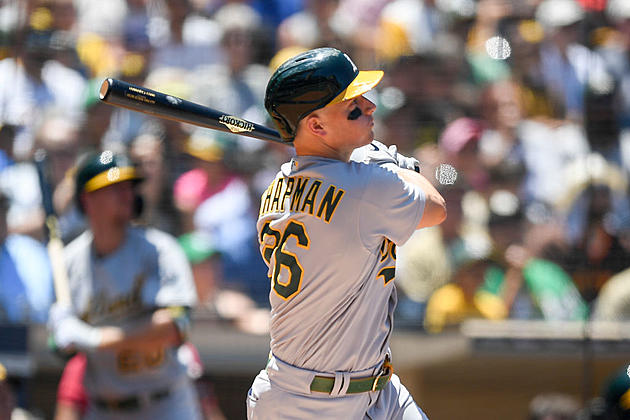Manaea 9 Ks, Chapman Homers for A&#8217;s in 10-4 Win Over Padres