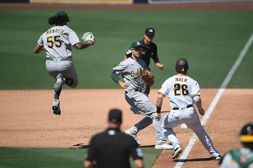 Manaea 9 Ks, Chapman Homers for A’s in 10-4 Win Over Padres