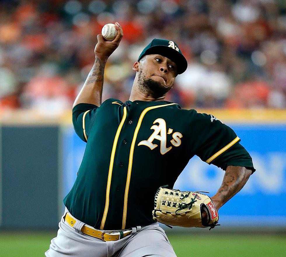 Strong Start by Montas Leads Athletics Over Astros 2-1