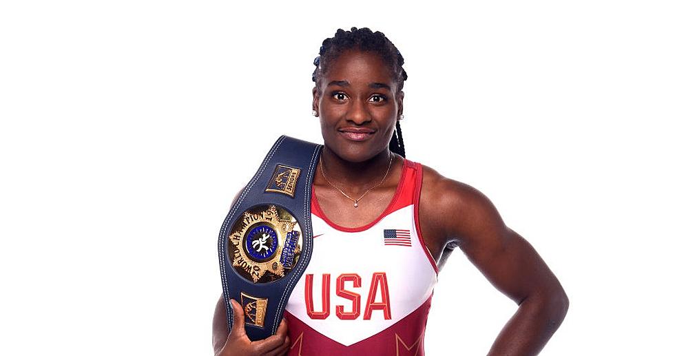 Mensah-Stock 1st First Black U.S. Woman Wrestler to Win Gold