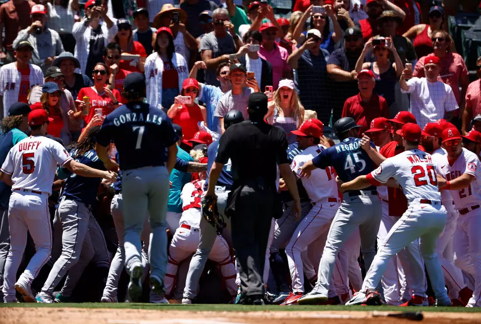 M’s, Angels Get in Big Brawl After Inside Pitches, 8 Ejected