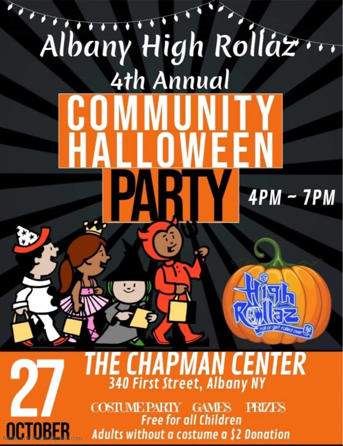 Albany HighRollaz 4th Annual Community Halloween Party
