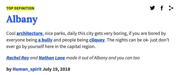 How Would You Define Albany?