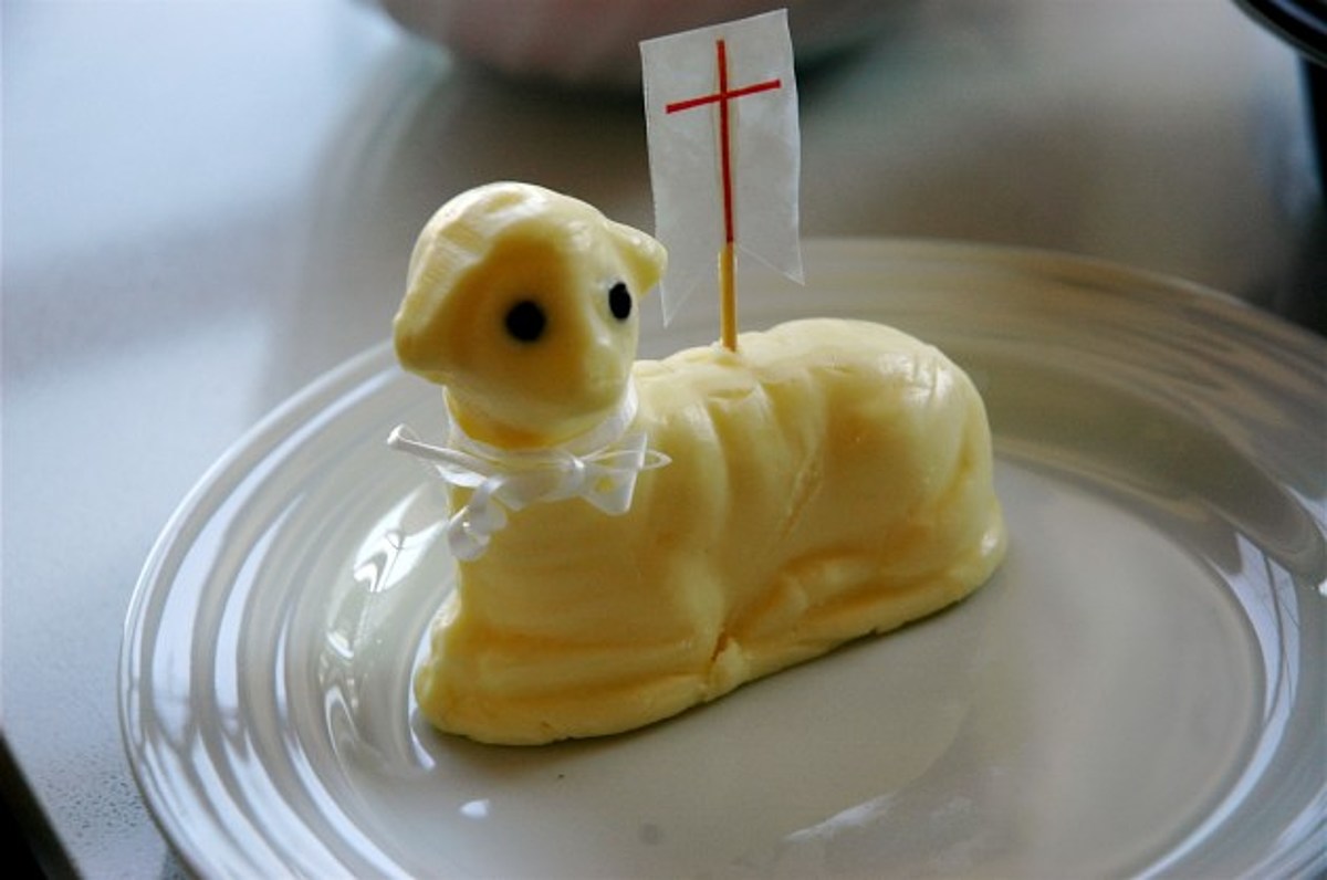 Make Butter Lamb Using Our Easter Lamb Chocolate Mold