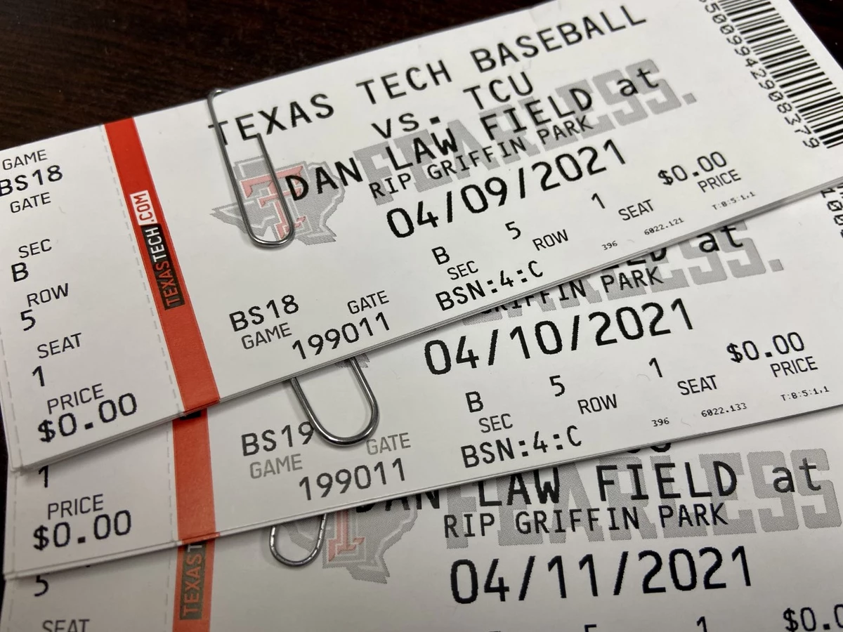 Ticket 4Pack Texas Tech Baseball vs TCU Series