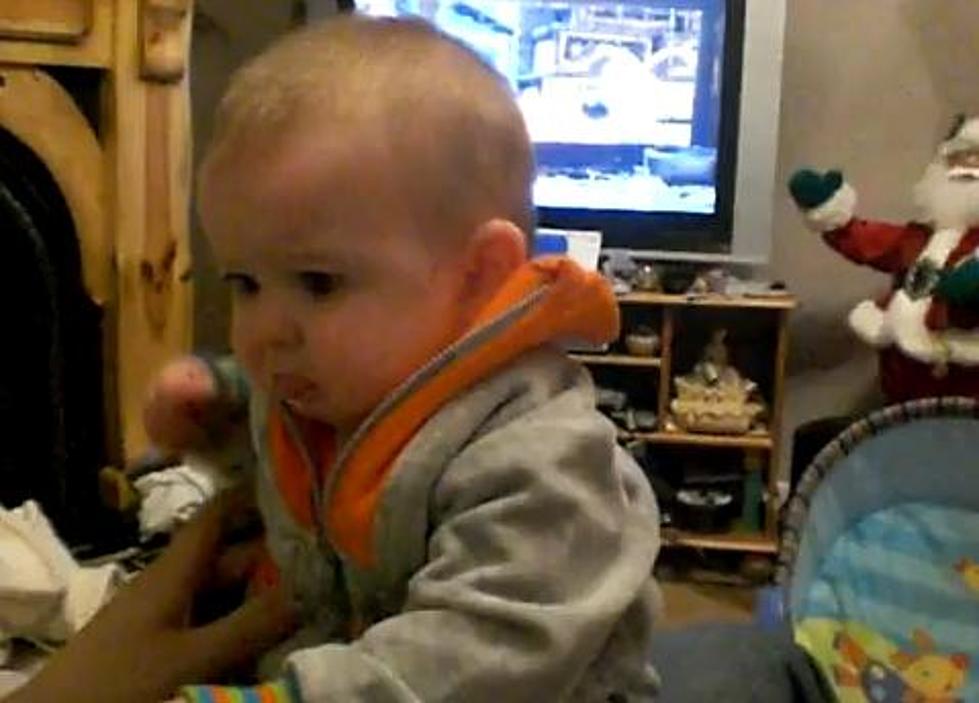 Jerk Makes Baby Cry. For Fun. [VIDEO]
