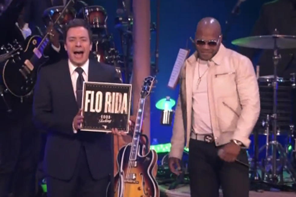 Flo Rida Performs ‘Good Feeling’ on ‘Jimmy Fallon’ 2012 Super Bowl Special