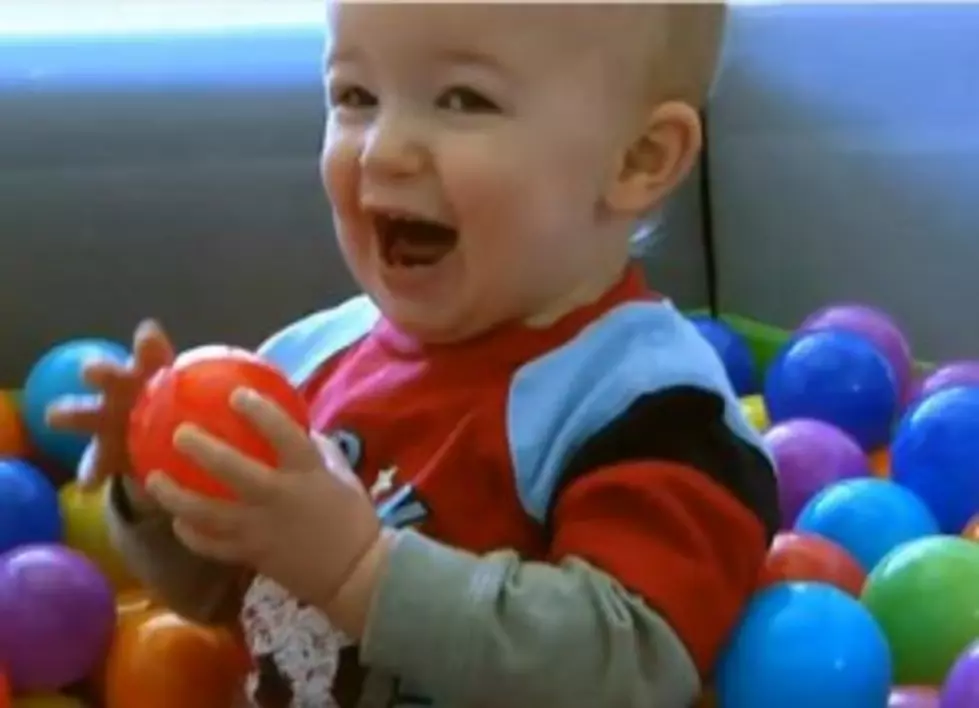 Baby Has Ballpit Freakout! [Video]