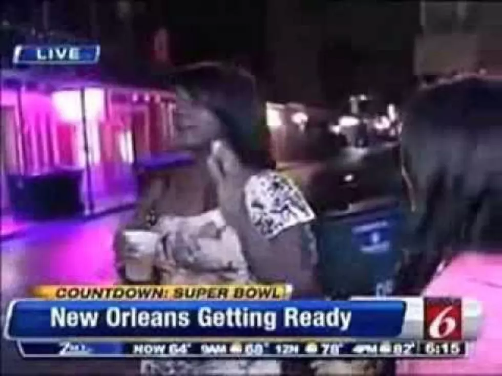 Reporter Completely Owns Drunk Woman Who Tries To Interupt Live Broadcast
