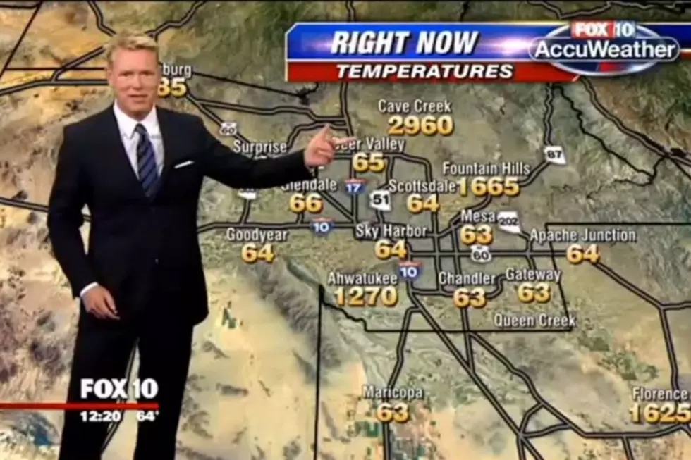 Phoenix Weatherman Saw a Big Mistake and Just Rolled With It [Video]