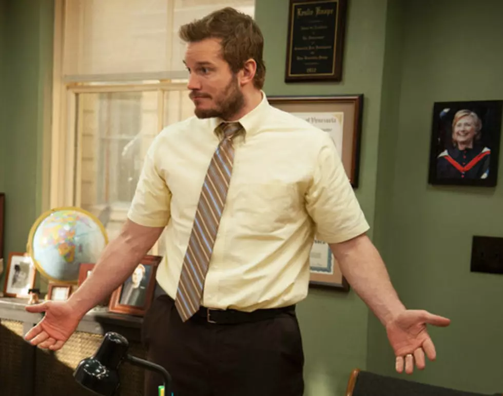 Chris Pratt Busts Part of Set In Outtake From ‘Parks And Recreation’ [Video]