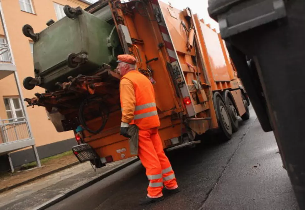 Toddler Freaks Out When He Meets Garbage Men 