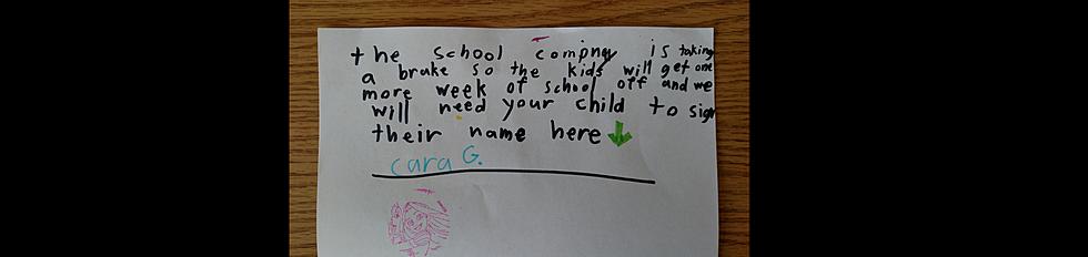 Little Girl’s Letter Claims the “School Company” Has Cancelled Classes