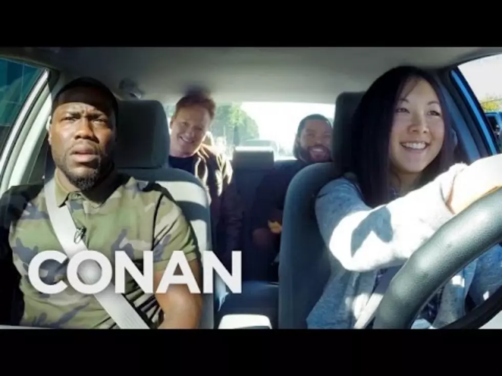 Kevin Hart and Ice Cube Help Conan Teach a Young Student Driver