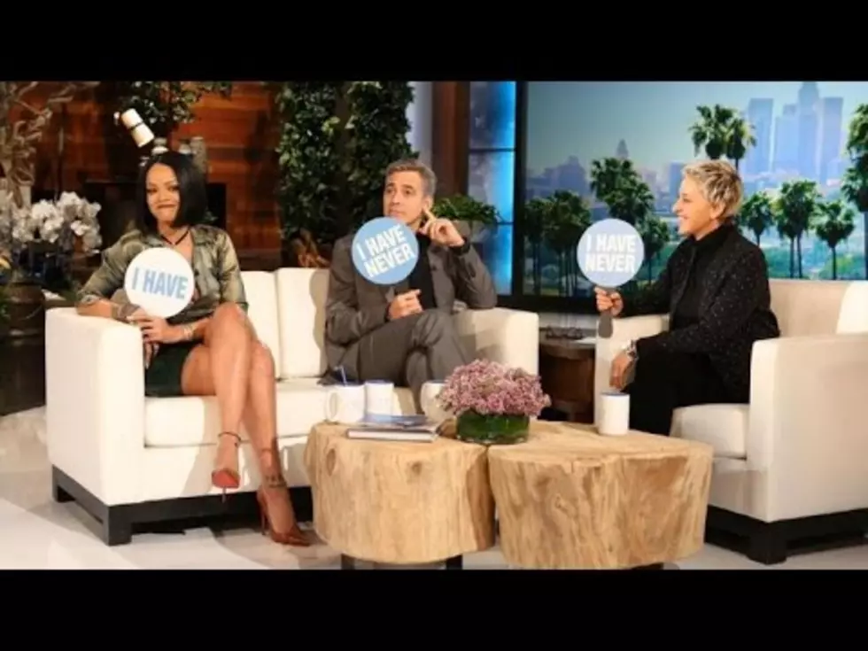 George Clooney & Rihanna Play ‘Never Have I Ever’ on “The Ellen Show” [Video]