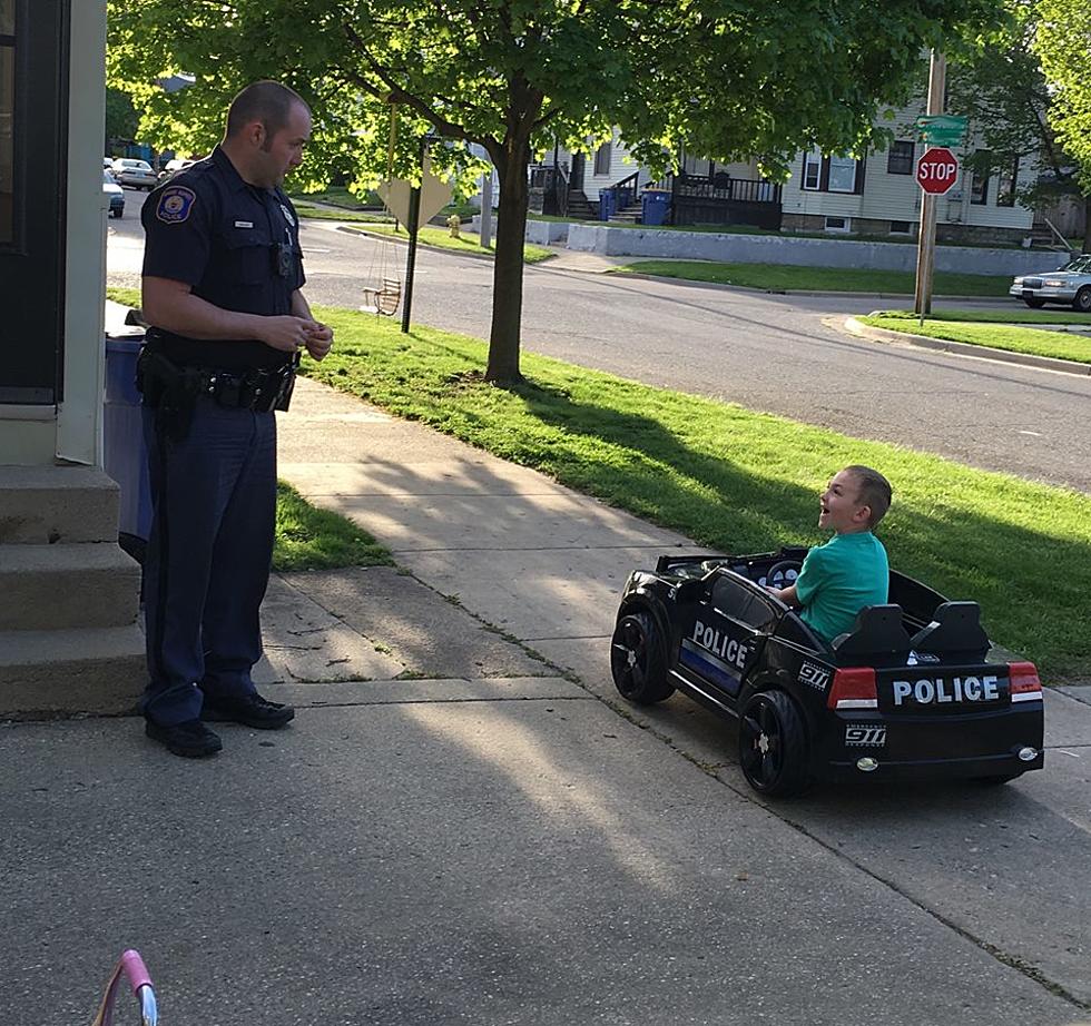 Grand Rapids Police Officer and 5-Year-Old Boy Share Special Moment