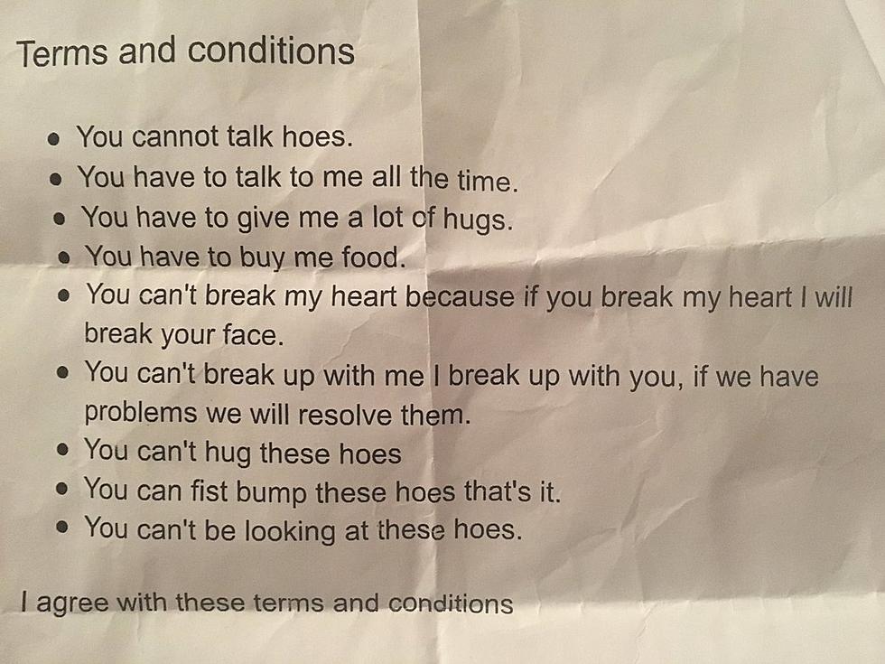 8th Grader Has “Relationship Contract” For Her Boyfriend