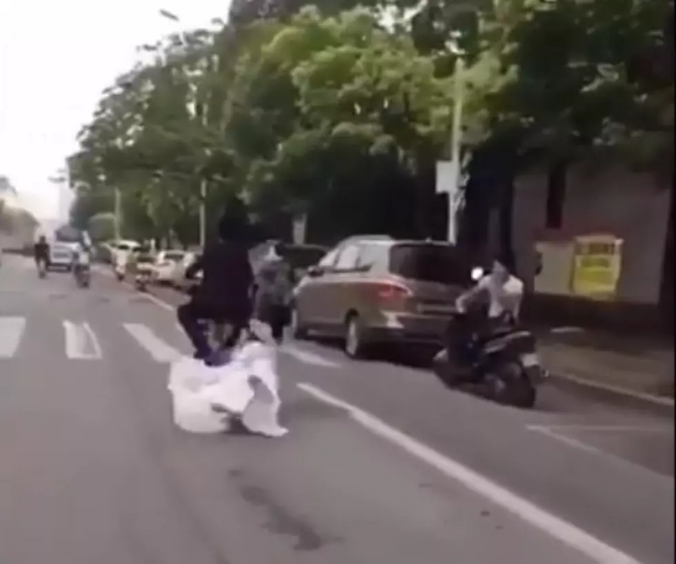 Rob’s People: Husband Leaves Bride After She Falls Off The Back Of His Bike