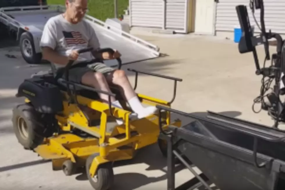 PEOPLE DOING GOOD: Man Creates A Way For His Disabled Neighbor To Mow His Yard.
