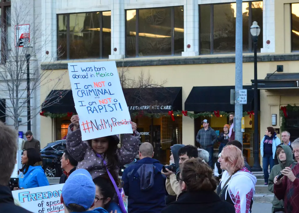Photos &#038; Video From the &#8216;Not My President&#8217; Protest in Downtown Grand Rapids