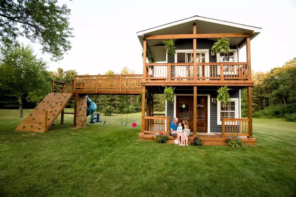 Michigan Dad Builds the Coolest Playhouse for His Daughters [Photos]